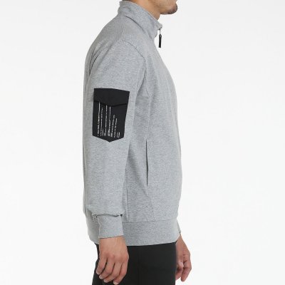 tienda de padel Madrid, tienda de padel online, tienda de padel españa, tienda de padel en linea, SUDADERA BULLPADEL BEADE GRIS 