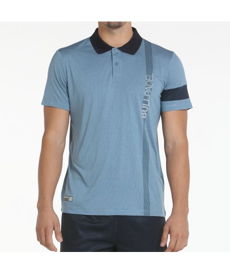 tienda de padel Madrid, tienda de padel online, tienda de padel españa, tienda de padel en linea, POLO BULLPADEL CHASO AZUL SOMB