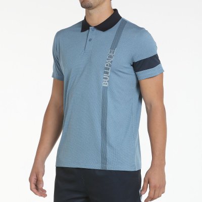 tienda de padel Madrid, tienda de padel online, tienda de padel españa, tienda de padel en linea, POLO BULLPADEL CHASO AZUL SOMB