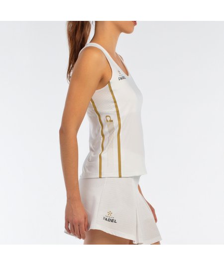 tienda de padel Madrid, tienda de padel online, tienda de padel españa, tienda de padel en linea, CAMISETA BULLPADEL ACORA BLANC