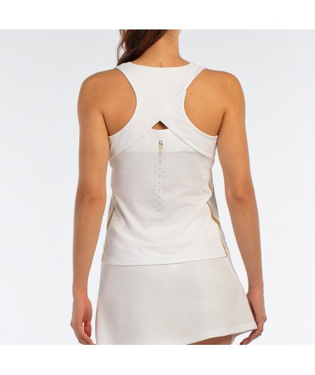 tienda de padel Madrid, tienda de padel online, tienda de padel españa, tienda de padel en linea, CAMISETA BULLPADEL ACORA BLANC
