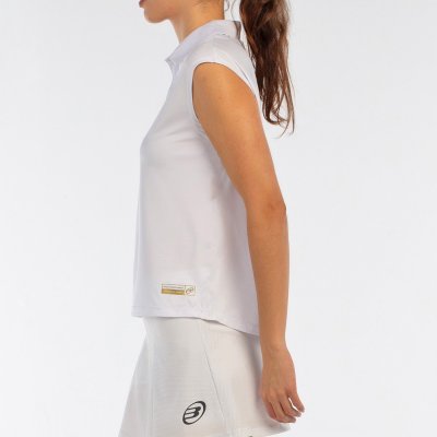 tienda de padel Madrid, tienda de padel online, tienda de padel españa, tienda de padel en linea, POLO BULLPADEL ACIDO BLANCO