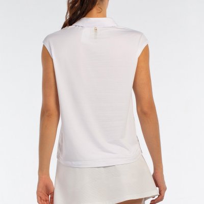 tienda de padel Madrid, tienda de padel online, tienda de padel españa, tienda de padel en linea, POLO BULLPADEL ACIDO BLANCO