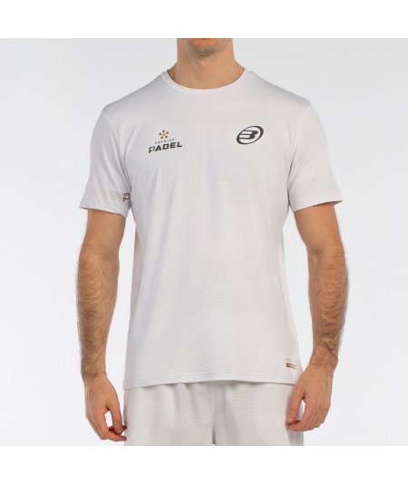 tienda de padel Madrid, tienda de padel online, tienda de padel españa, tienda de padel en linea, CAMISETA BULLPADEL BIZME BLANC