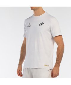 tienda de padel Madrid, tienda de padel online, tienda de padel españa, tienda de padel en linea, CAMISETA BULLPADEL BIZME BLANC