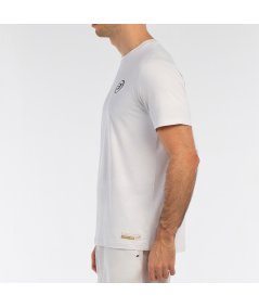tienda de padel Madrid, tienda de padel online, tienda de padel españa, tienda de padel en linea, CAMISETA BULLPADEL BIZME BLANC