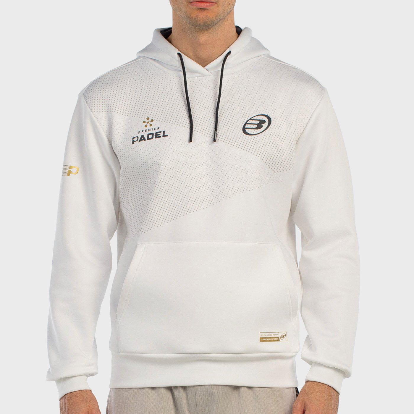 tienda de padel Madrid, tienda de padel online, tienda de padel españa, tienda de padel en linea, SUDADERA BULLPADEL BAQUE BLANC