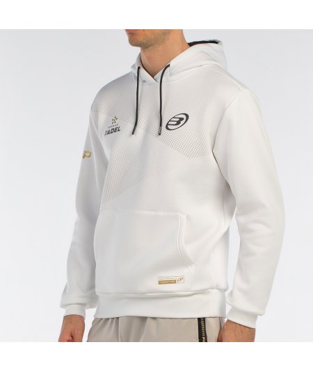 tienda de padel Madrid, tienda de padel online, tienda de padel españa, tienda de padel en linea, SUDADERA BULLPADEL BAQUE BLANC