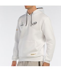 tienda de padel Madrid, tienda de padel online, tienda de padel españa, tienda de padel en linea, SUDADERA BULLPADEL BAQUE BLANC