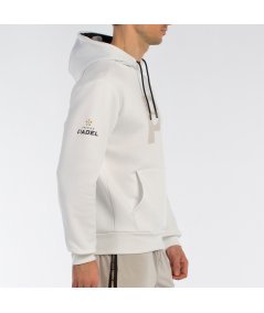 tienda de padel Madrid, tienda de padel online, tienda de padel españa, tienda de padel en linea, SUDADERA BULLPADEL BROTA BLANC
