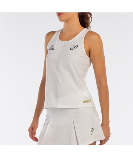 tienda de padel Madrid, tienda de padel online, tienda de padel españa, tienda de padel en linea, CAMISETA BULLPADEL ADRES BLANC
