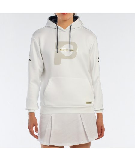 tienda de padel Madrid, tienda de padel online, tienda de padel españa, tienda de padel en linea, SUDADERA BULLPADEL AEREA BLANC
