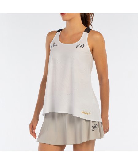 tienda de padel Madrid, tienda de padel online, tienda de padel españa, tienda de padel en linea, CAMISETA BULLPADEL AGORE BLANC