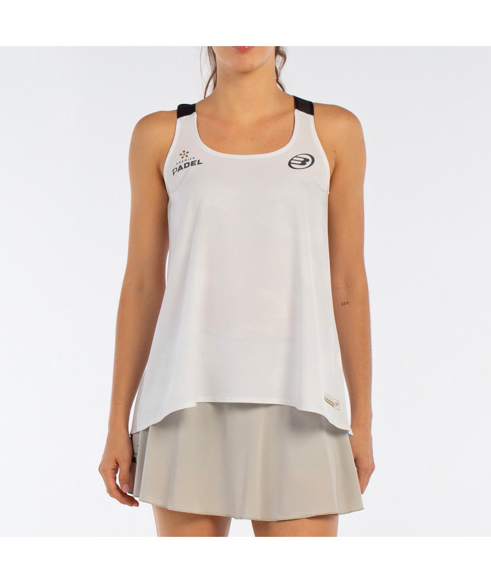 tienda de padel Madrid, tienda de padel online, tienda de padel españa, tienda de padel en linea, CAMISETA BULLPADEL AGORE BLANC