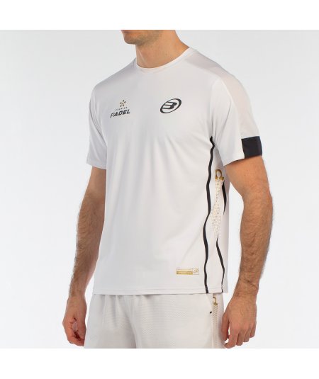 tienda de padel Madrid, tienda de padel online, tienda de padel españa, tienda de padel en linea, CAMISETA BULLPADEL BORNI BLANC