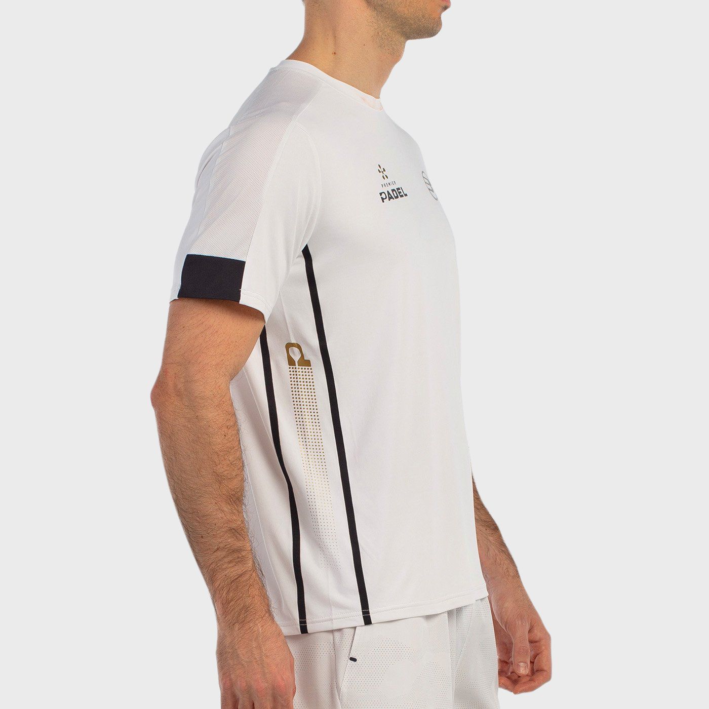 tienda de padel Madrid, tienda de padel online, tienda de padel españa, tienda de padel en linea, CAMISETA BULLPADEL BORNI BLANC