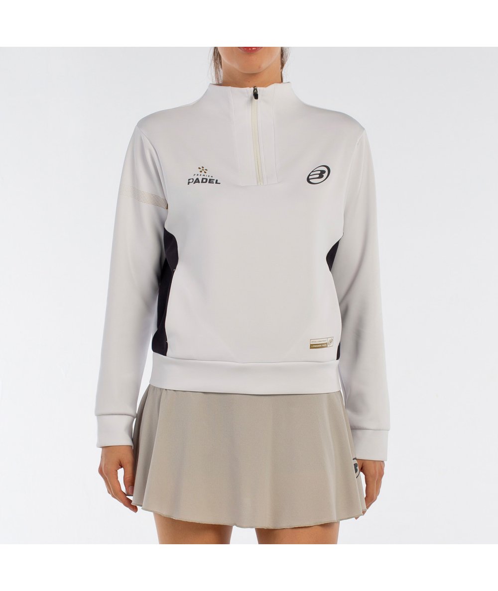 tienda de padel Madrid, tienda de padel online, tienda de padel españa, tienda de padel en linea, SUDADERA BULLPADEL AIRAR BLANC