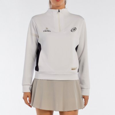 tienda de padel Madrid, tienda de padel online, tienda de padel españa, tienda de padel en linea, SUDADERA BULLPADEL AIRAR BLANC