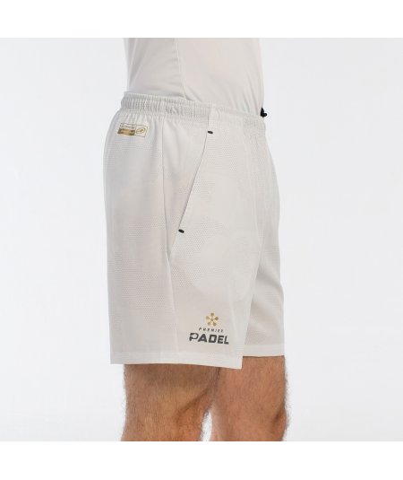 tienda de padel Madrid, tienda de padel online, tienda de padel españa, tienda de padel en linea, SHORT BULLPADEL BUGLE BLANCO