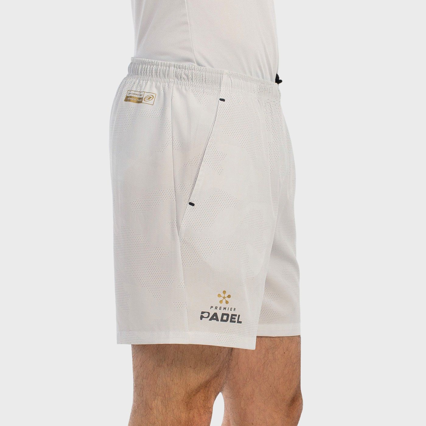 tienda de padel Madrid, tienda de padel online, tienda de padel españa, tienda de padel en linea, SHORT BULLPADEL BUGLE BLANCO