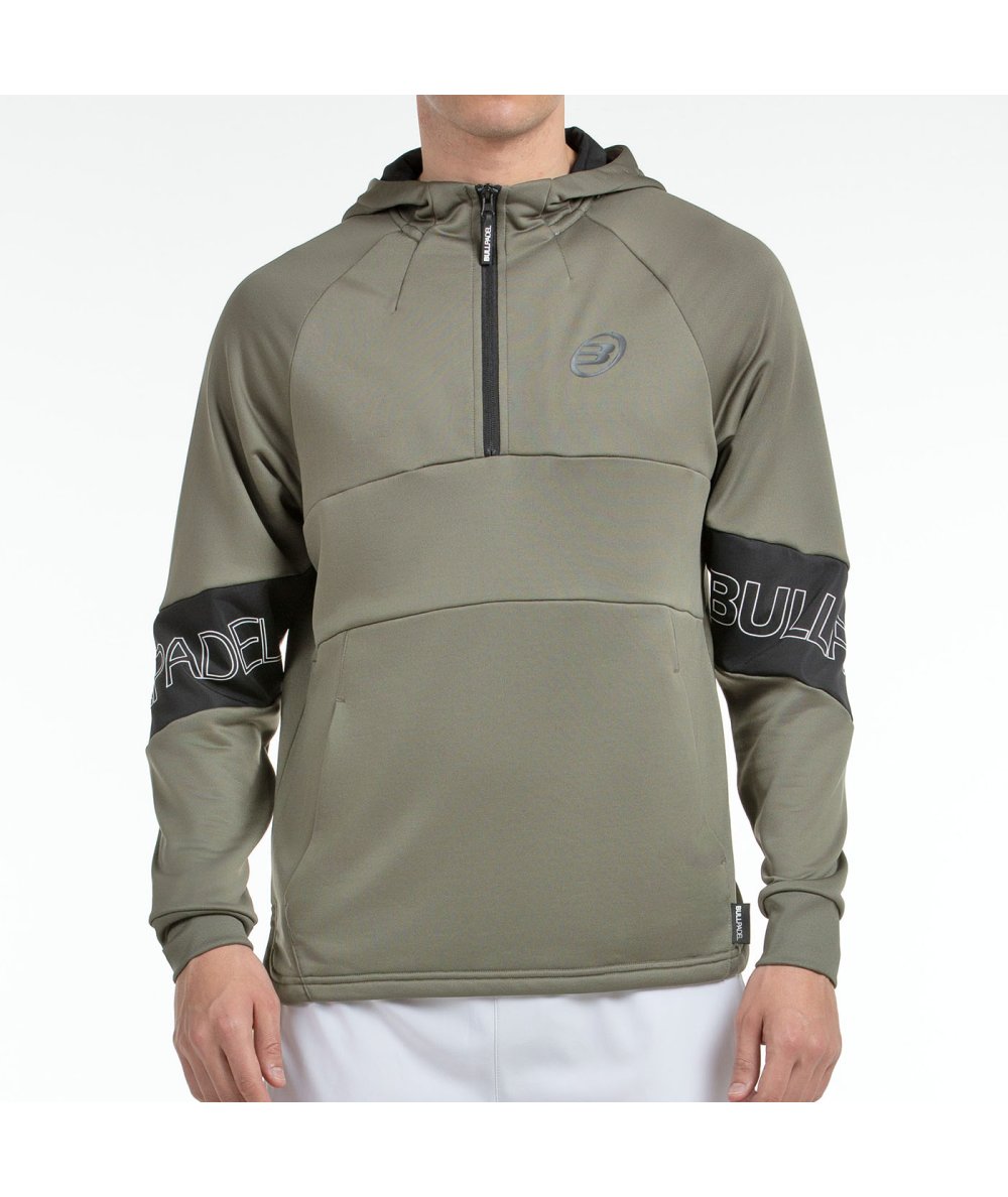 tienda de padel Madrid, tienda de padel online, tienda de padel españa, tienda de padel en linea, SUDADERA BULLPADEL GUMALA KAKI