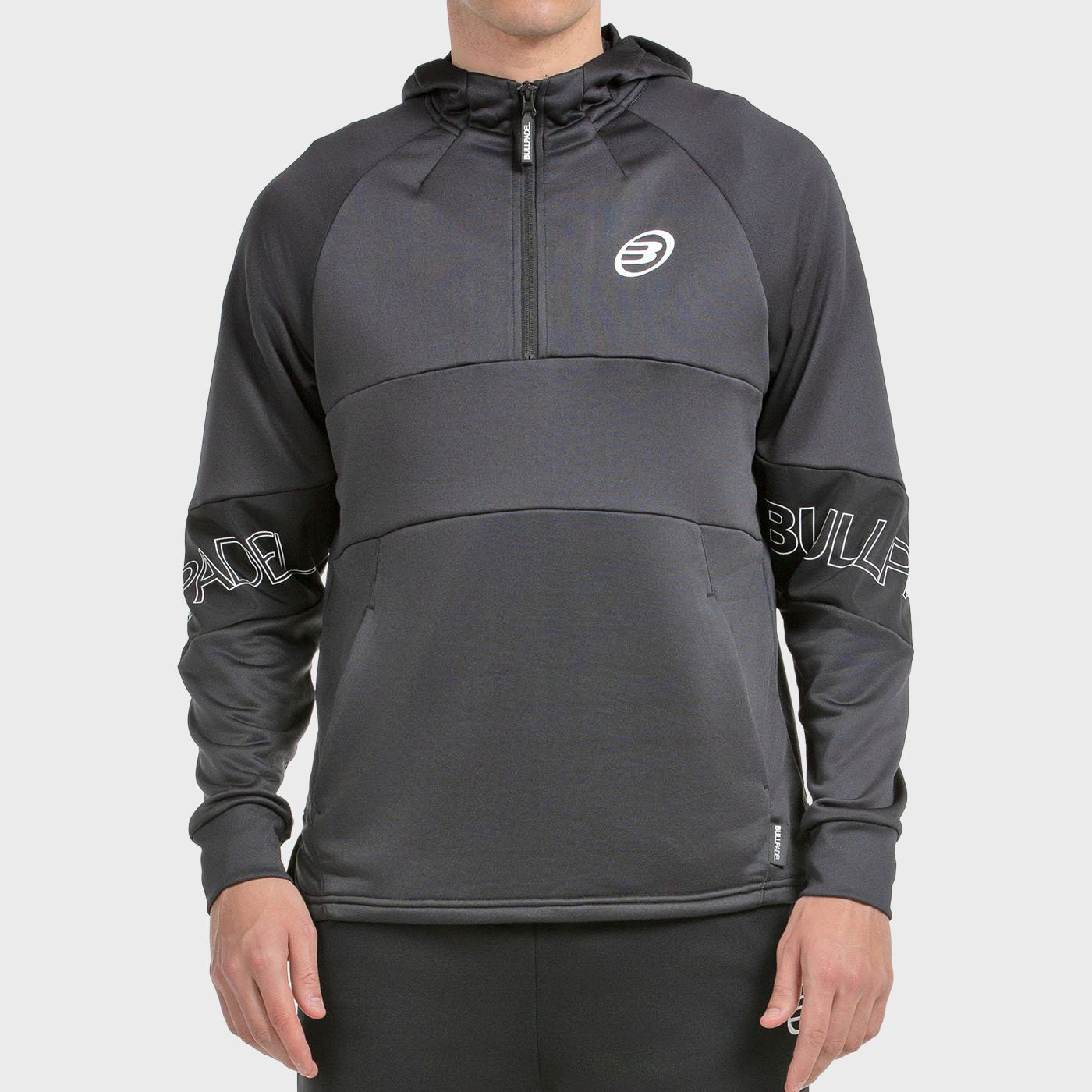 tienda de padel Madrid, tienda de padel online, tienda de padel españa, tienda de padel en linea, SUDADERA BULLPADEL GUMALA NEGR