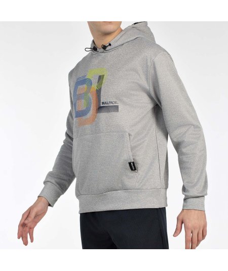 tienda de padel Madrid, tienda de padel online, tienda de padel españa, tienda de padel en linea, SUDADERA BULLPADEL GONDO GRIS 