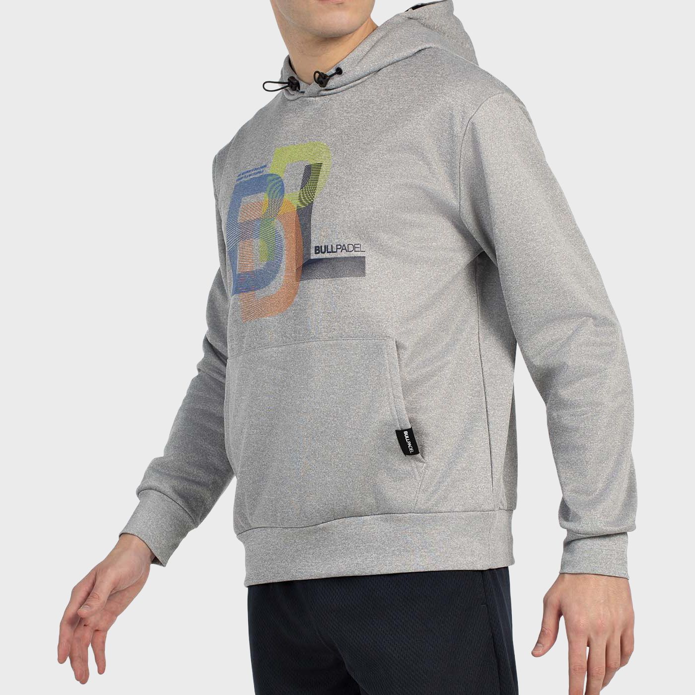 tienda de padel Madrid, tienda de padel online, tienda de padel españa, tienda de padel en linea, SUDADERA BULLPADEL GONDO GRIS 