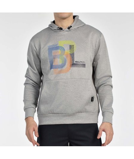 tienda de padel Madrid, tienda de padel online, tienda de padel españa, tienda de padel en linea, SUDADERA BULLPADEL GONDO GRIS 