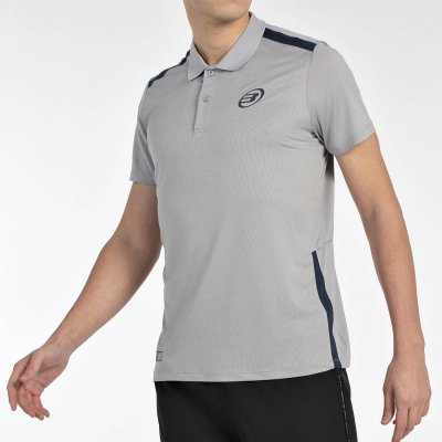 tienda de padel Madrid, tienda de padel online, tienda de padel españa, tienda de padel en linea, POLO BULLPADEL BALTO GRIS MEDI