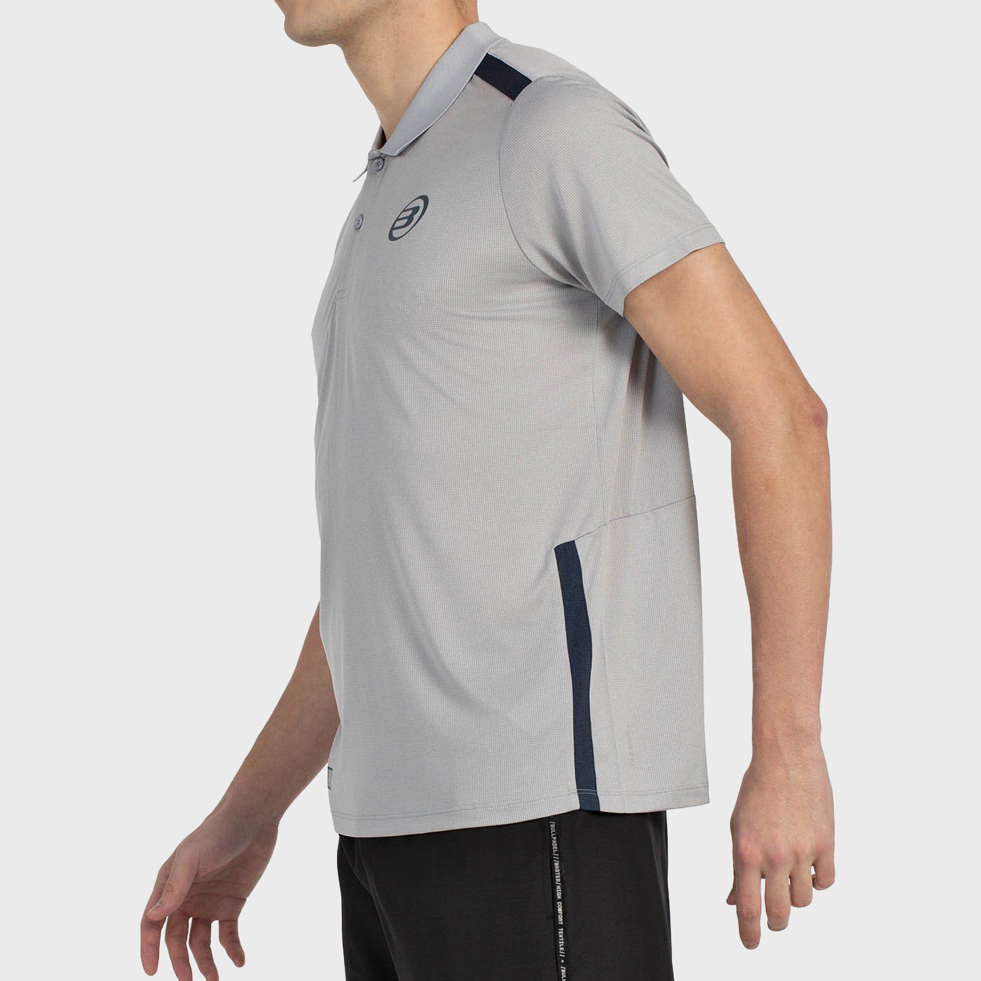POLO T-SHIRT BULLPADEL BALTO GREY MEDIUM VIGORE