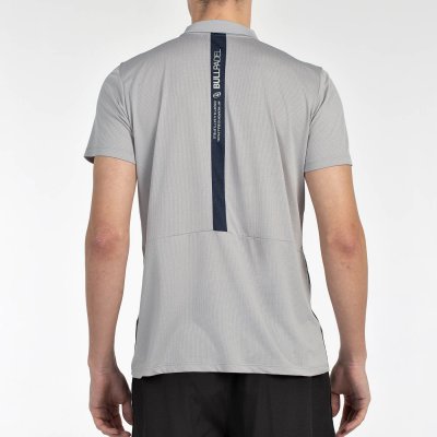 tienda de padel Madrid, tienda de padel online, tienda de padel españa, tienda de padel en linea, POLO BULLPADEL BALTO GRIS MEDI