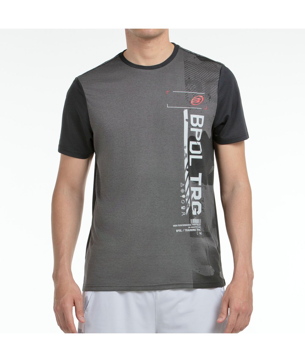 tienda de padel Madrid, tienda de padel online, tienda de padel españa, tienda de padel en linea, CAMISETA BULLPADEL ESTRE NEGRO