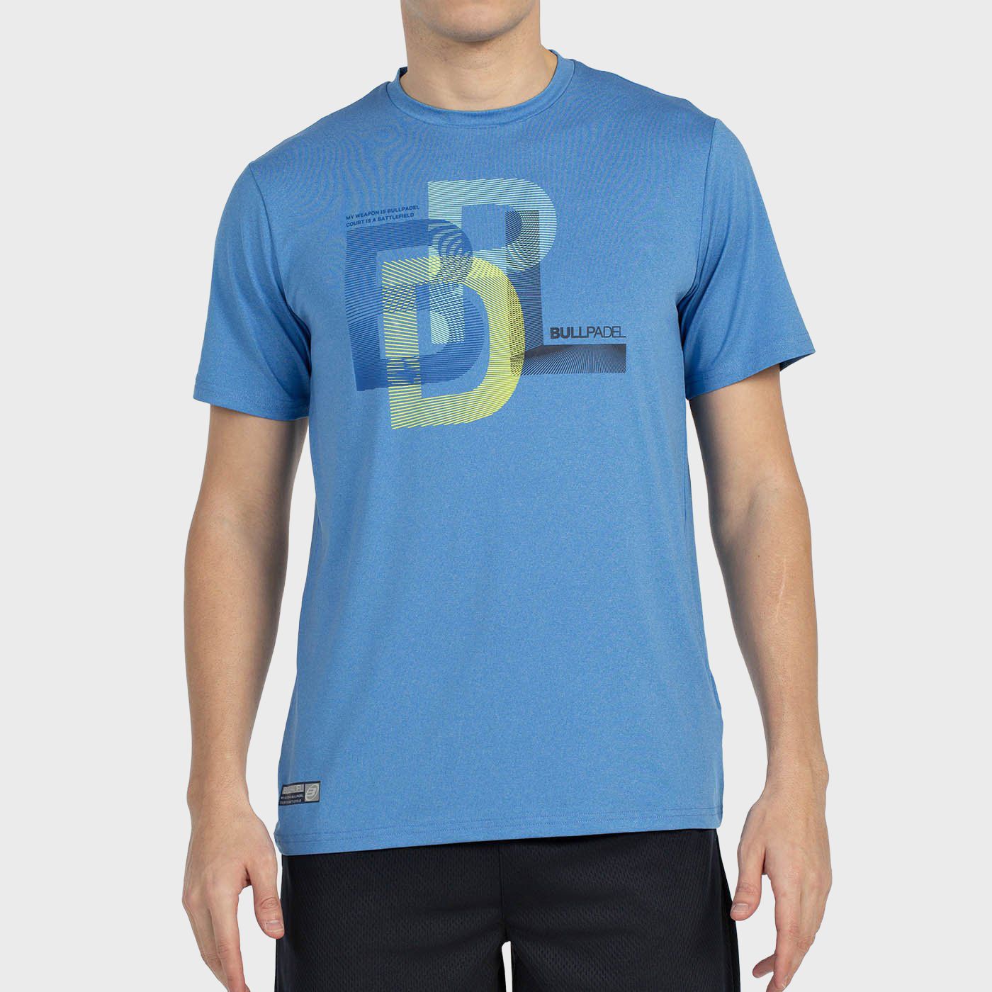 T-SHIRT BULLPADEL BEBAS BLU ATOMICO VIGORE