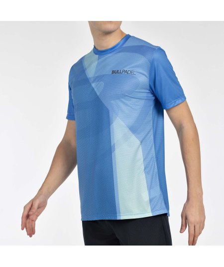 tienda de padel Madrid, tienda de padel online, tienda de padel españa, tienda de padel en linea, CAMISETA BULLPADEL BRUMO AZUL 