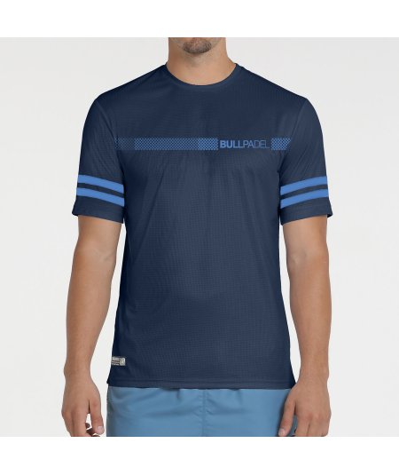 tienda de padel Madrid, tienda de padel online, tienda de padel españa, tienda de padel en linea, CAMISETA BULLPADEL BERRO AZUL 
