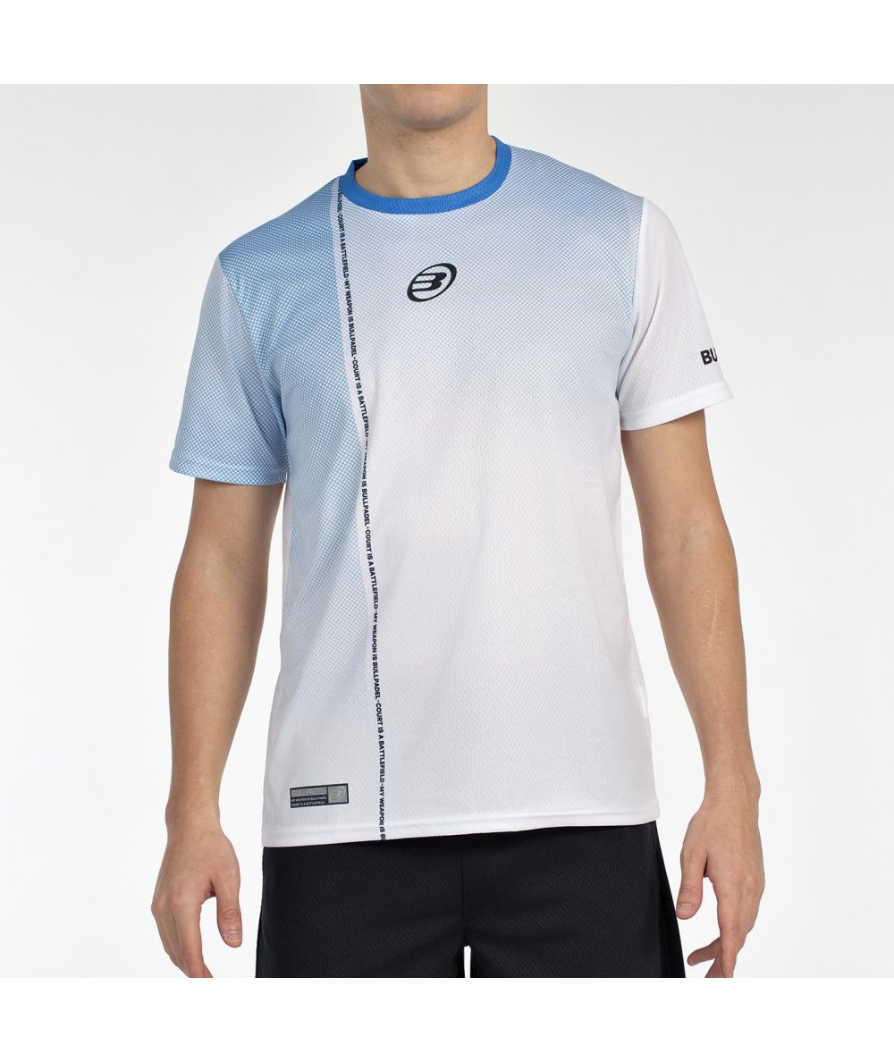 tienda de padel Madrid, tienda de padel online, tienda de padel españa, tienda de padel en linea, CAMISETA BULLPADEL BATEN BLANC