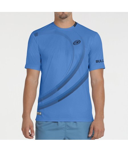 tienda de padel Madrid, tienda de padel online, tienda de padel españa, tienda de padel en linea, CAMISETA BULLPADEL BEQUE AZUL 