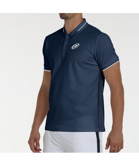 tienda de padel Madrid, tienda de padel online, tienda de padel españa, tienda de padel en linea, POLO BULLPADEL LEIRO 25V AZUL 