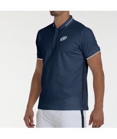 tienda de padel Madrid, tienda de padel online, tienda de padel españa, tienda de padel en linea, POLO BULLPADEL LEIRO 25V AZUL 