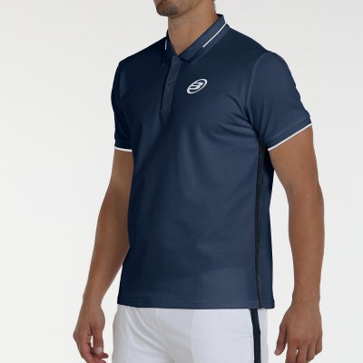 tienda de padel Madrid, tienda de padel online, tienda de padel españa, tienda de padel en linea, POLO BULLPADEL LEIRO 25V AZUL 