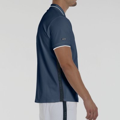 tienda de padel Madrid, tienda de padel online, tienda de padel españa, tienda de padel en linea, POLO BULLPADEL LEIRO 25V AZUL 