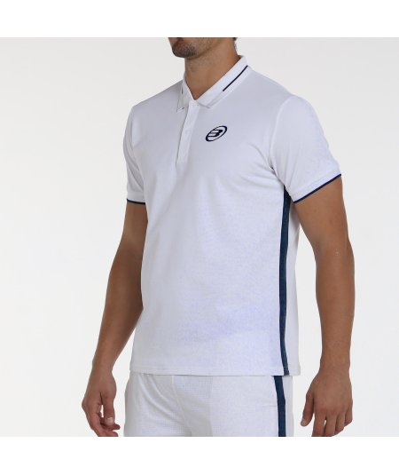 tienda de padel Madrid, tienda de padel online, tienda de padel españa, tienda de padel en linea, POLO BULLPADEL LEIRO 25V BLANC