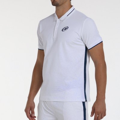 tienda de padel Madrid, tienda de padel online, tienda de padel españa, tienda de padel en linea, POLO BULLPADEL LEIRO 25V BLANC