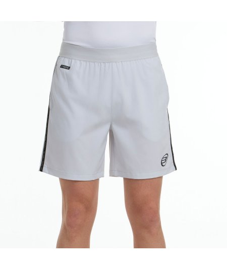 tienda de padel Madrid, tienda de padel online, tienda de padel españa, tienda de padel en linea, SHORT BULLPADEL MACEDA GRIS PE