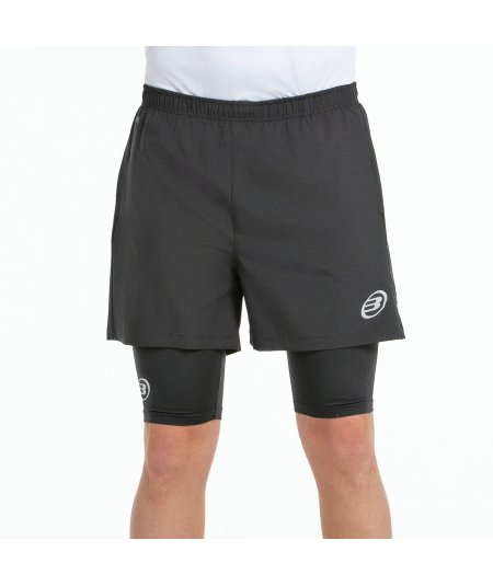 tienda de padel Madrid, tienda de padel online, tienda de padel españa, tienda de padel en linea, SHORT BULLPADEL META NEGRO