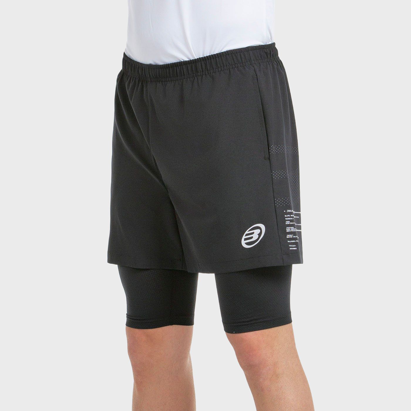 SHORTS BULLPADEL META BLACK
