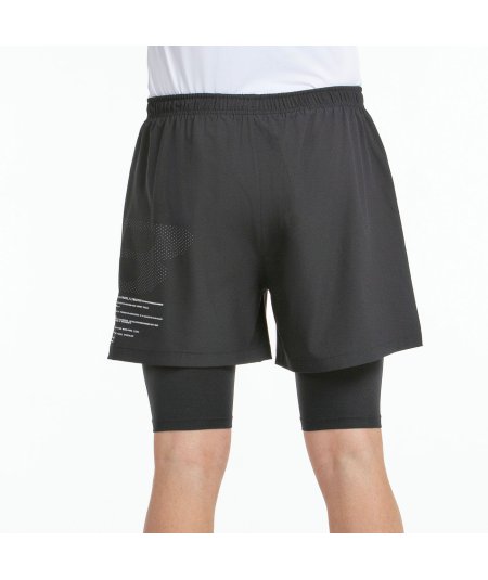 tienda de padel Madrid, tienda de padel online, tienda de padel españa, tienda de padel en linea, SHORT BULLPADEL META NEGRO