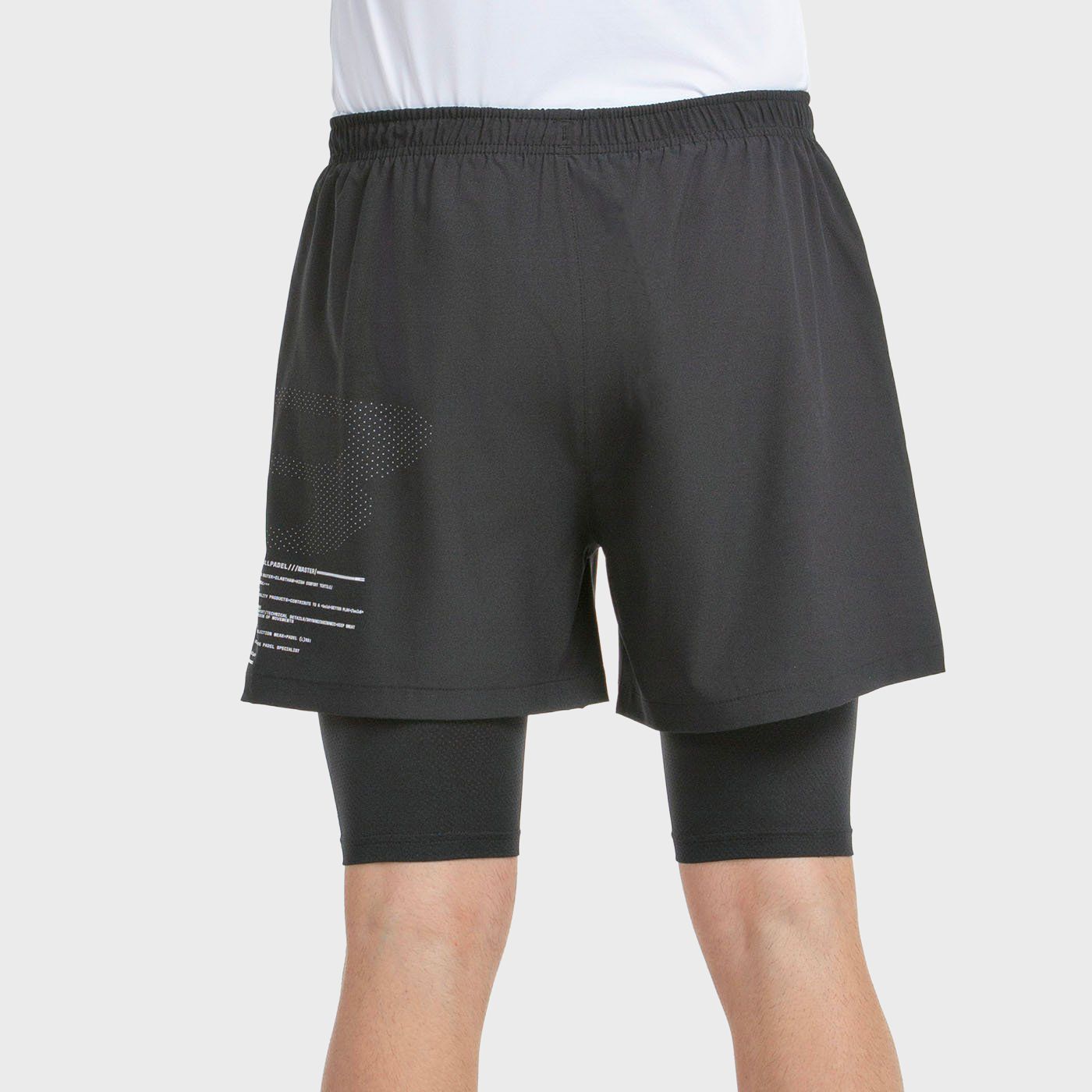 SHORTS BULLPADEL META NERO