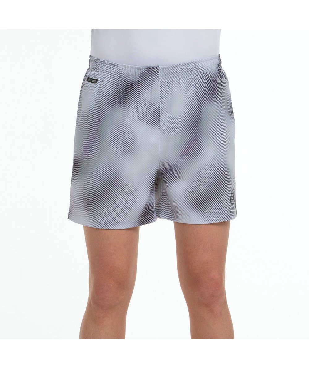 tienda de padel Madrid, tienda de padel online, tienda de padel españa, tienda de padel en linea, SHORT BULLPADEL MOS GRIS PERLA